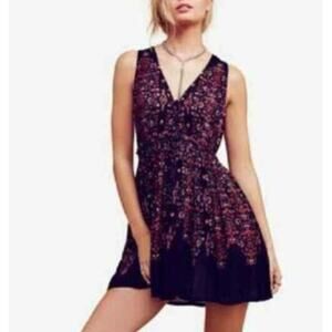 Free People Athena Floral Mini Tunic Dress